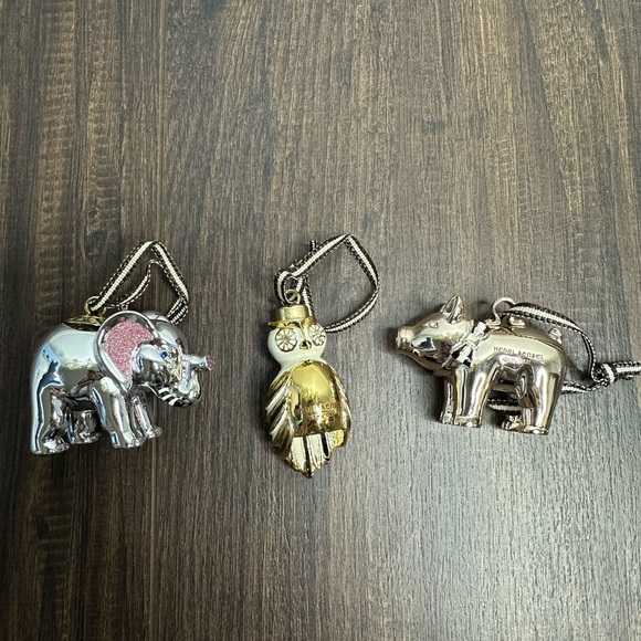RARE Henri Bendel New York Trio Animal Ornament Set - Picture 2 of 7